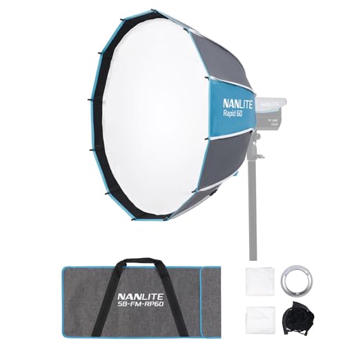 Amazon | NANLITE Rapid 60 SB-FM-RP60 パラボリックソフトボックス FM